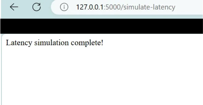 Latency Simulation Endpoint